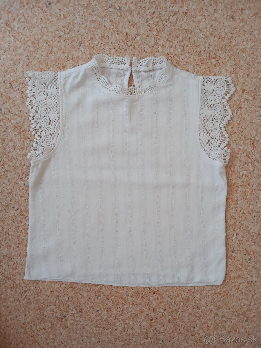 Biela letná blúzka 134/140