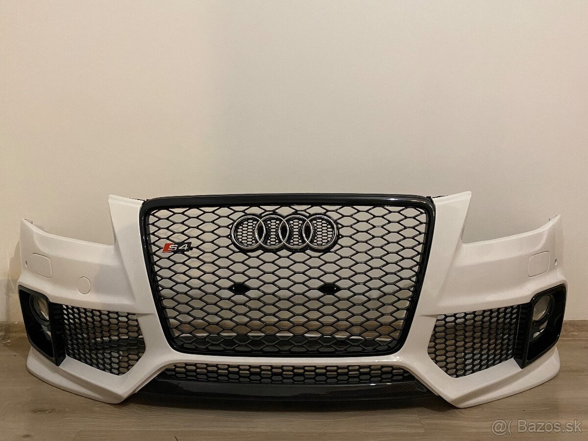 Predný naraznik Audi a4 s4 rs4 b8 carbon