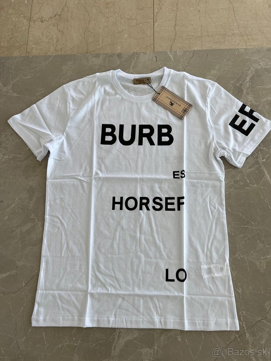 Burberry pánske tričko biele