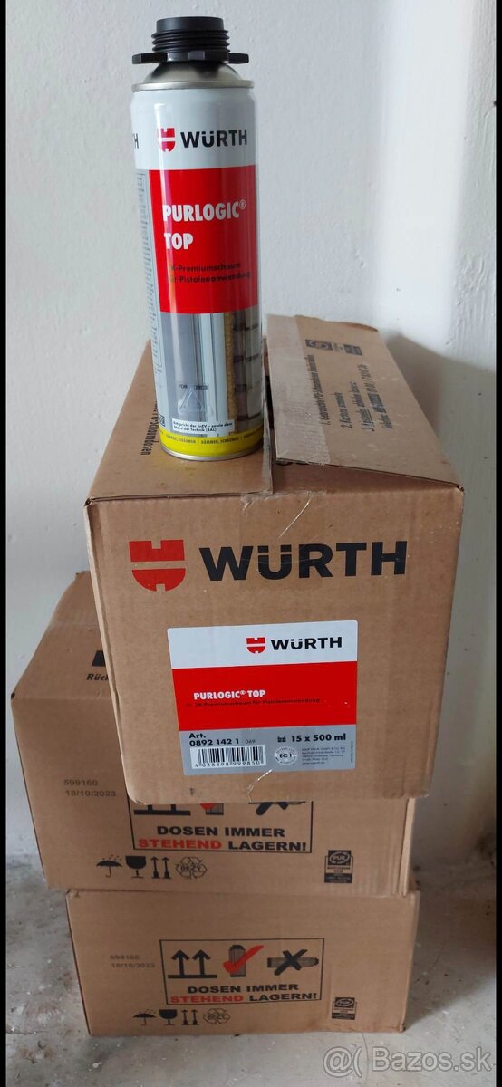 Pur pena Wurth,Tmel,Lepidlo