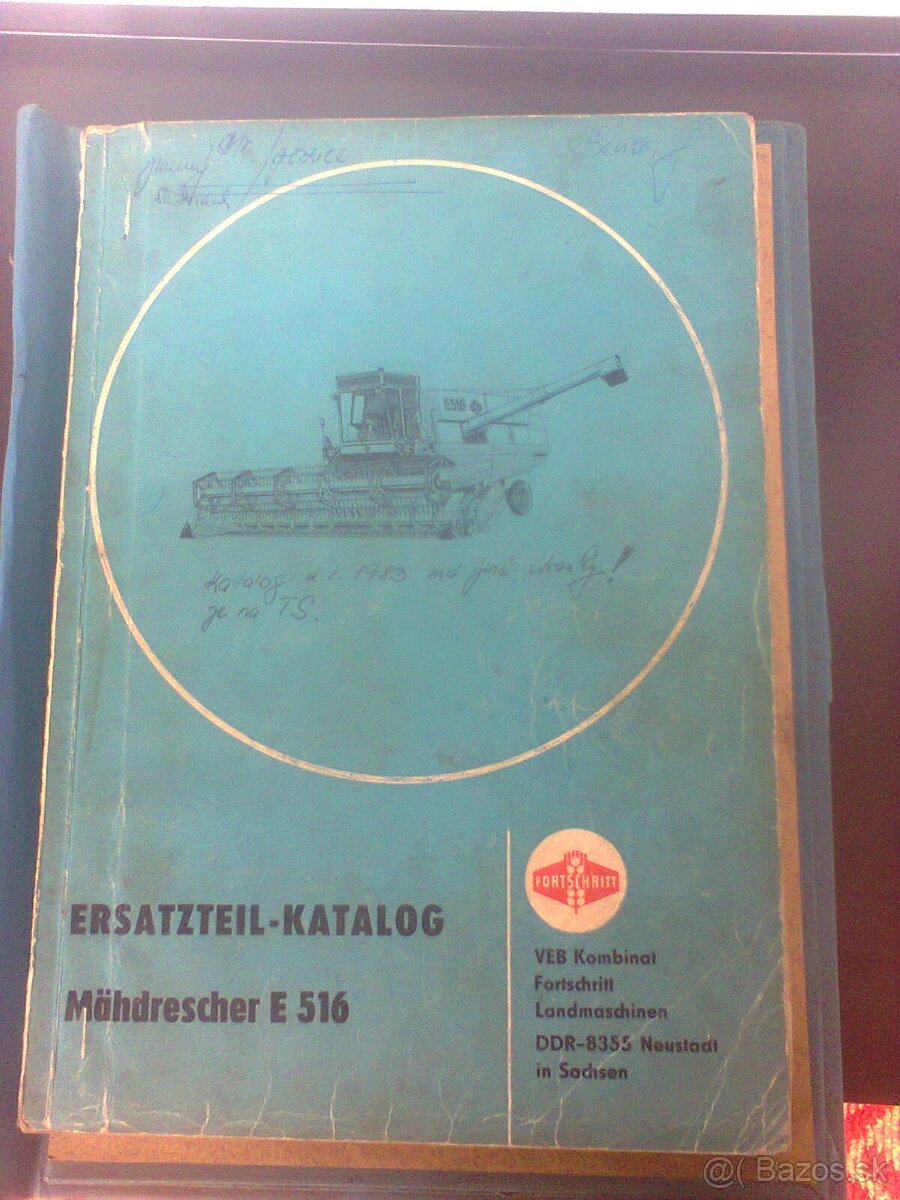 kombajn e512. e516 katalog nahradnich dielov.