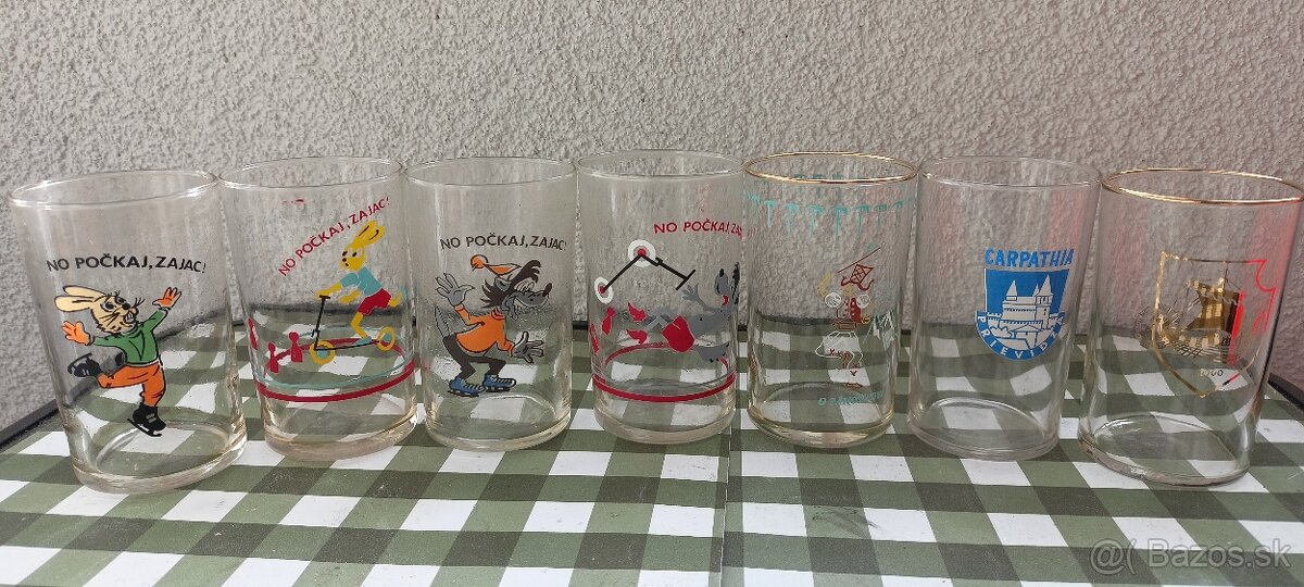 Retro staré poháre