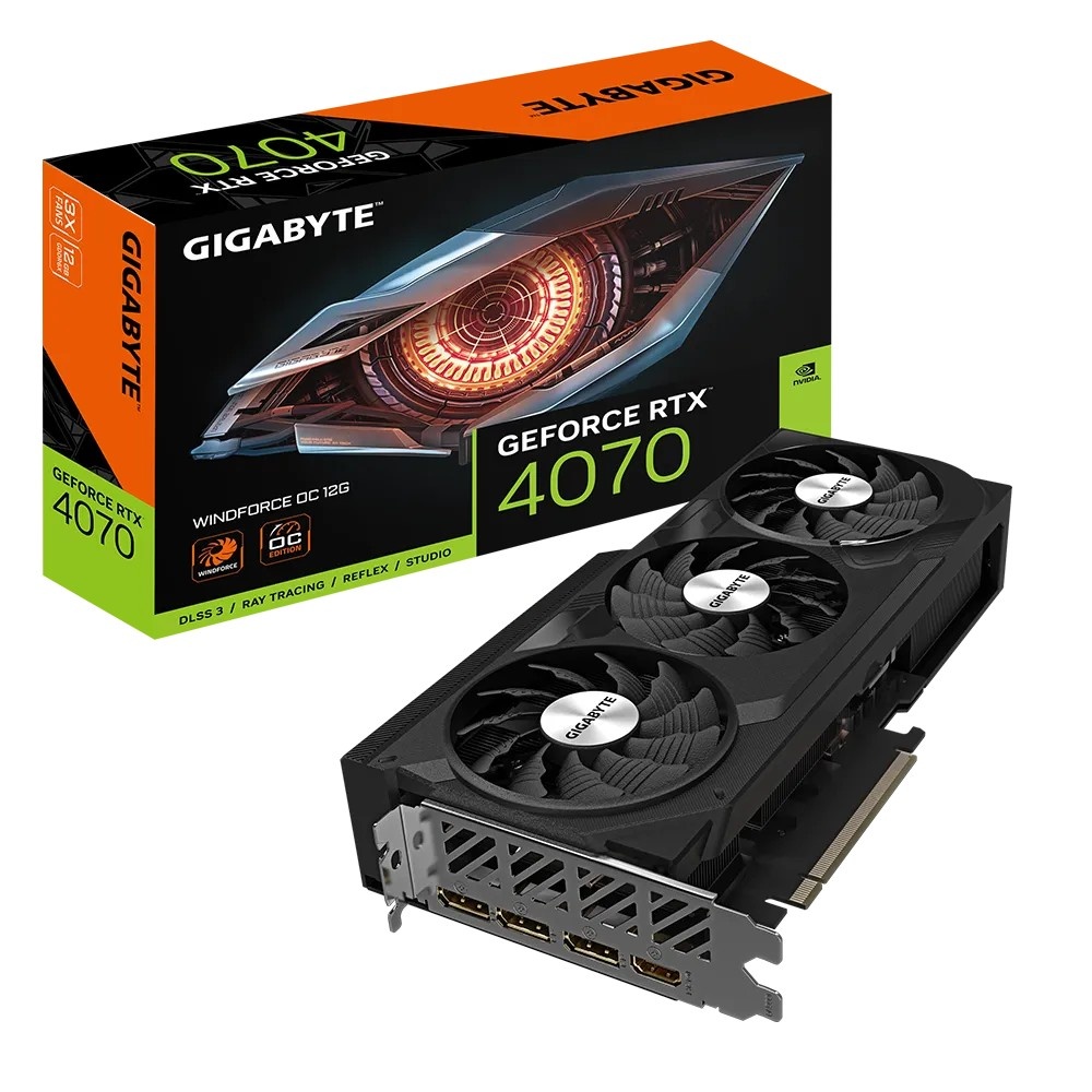 Predam GIGABYTE GeForce RTX 4070 WINDFORCE OC 12G