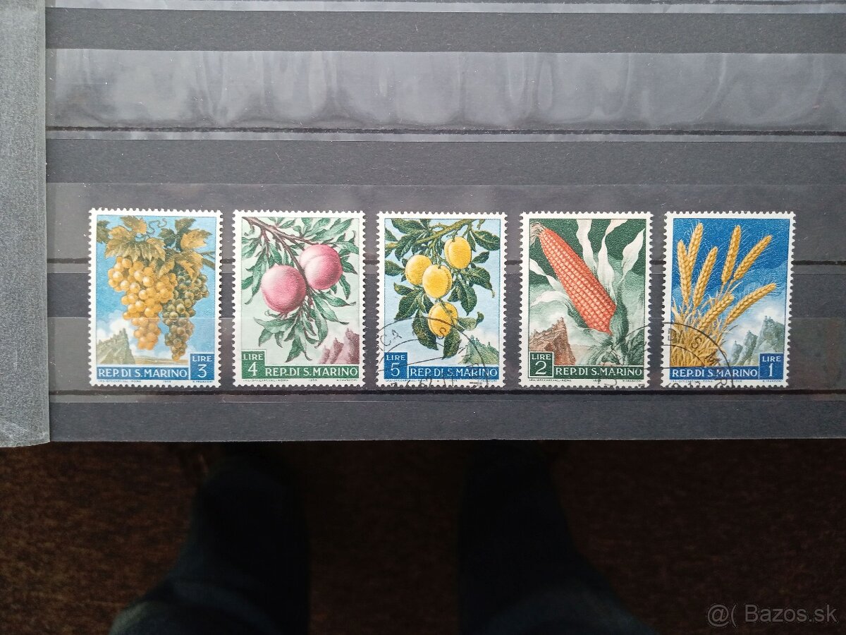 Poštové známky č.248 - San Maríno - plodiny