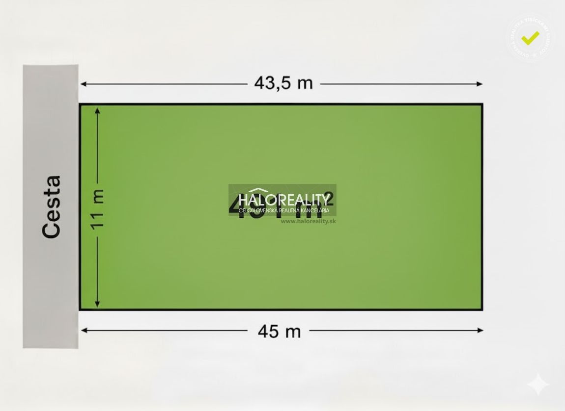 HALO reality - Predaj, rekreačný pozemok Trstín