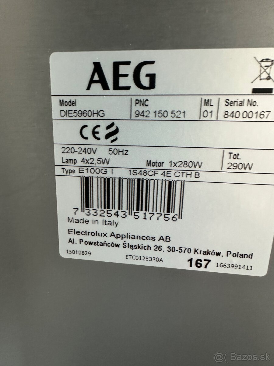 Digestor priestorový AEG DIE5960HG
