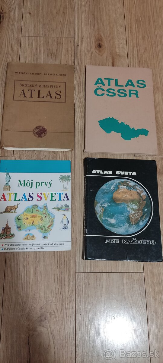 Staré Atlasy zemepisny, ČSSR, školský