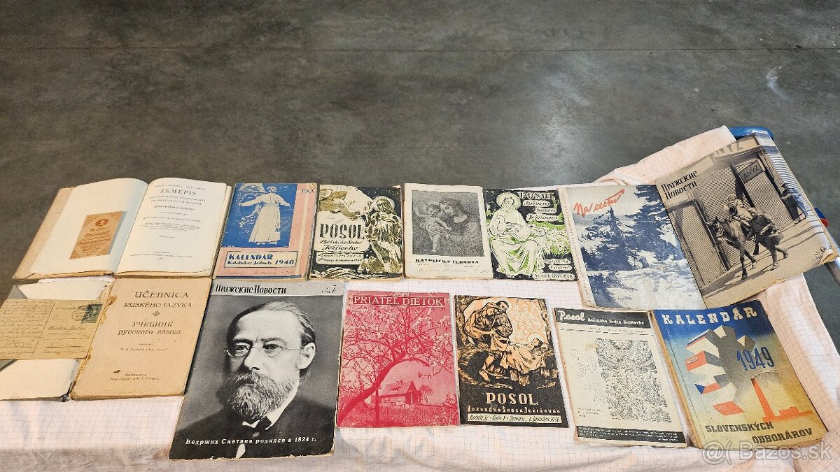 Stare knihy a časopisy