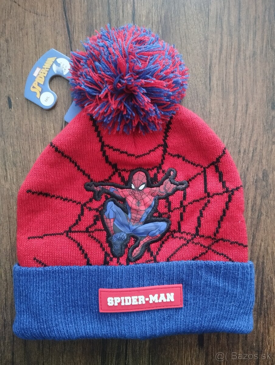 Chlapčenská zimná čiapka Spiderman