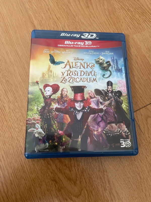 Alenka v říši divů: Za zrcadlem – Blu-ray 3D + 2D – Bez škra