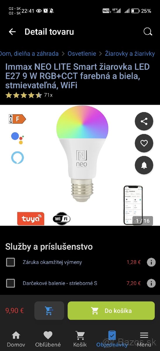 6ks smart žiarovka