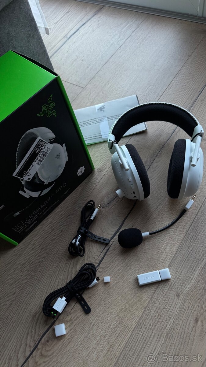 Herné slúchadlá Razer BlackShark V2 Pro White (Wireless)