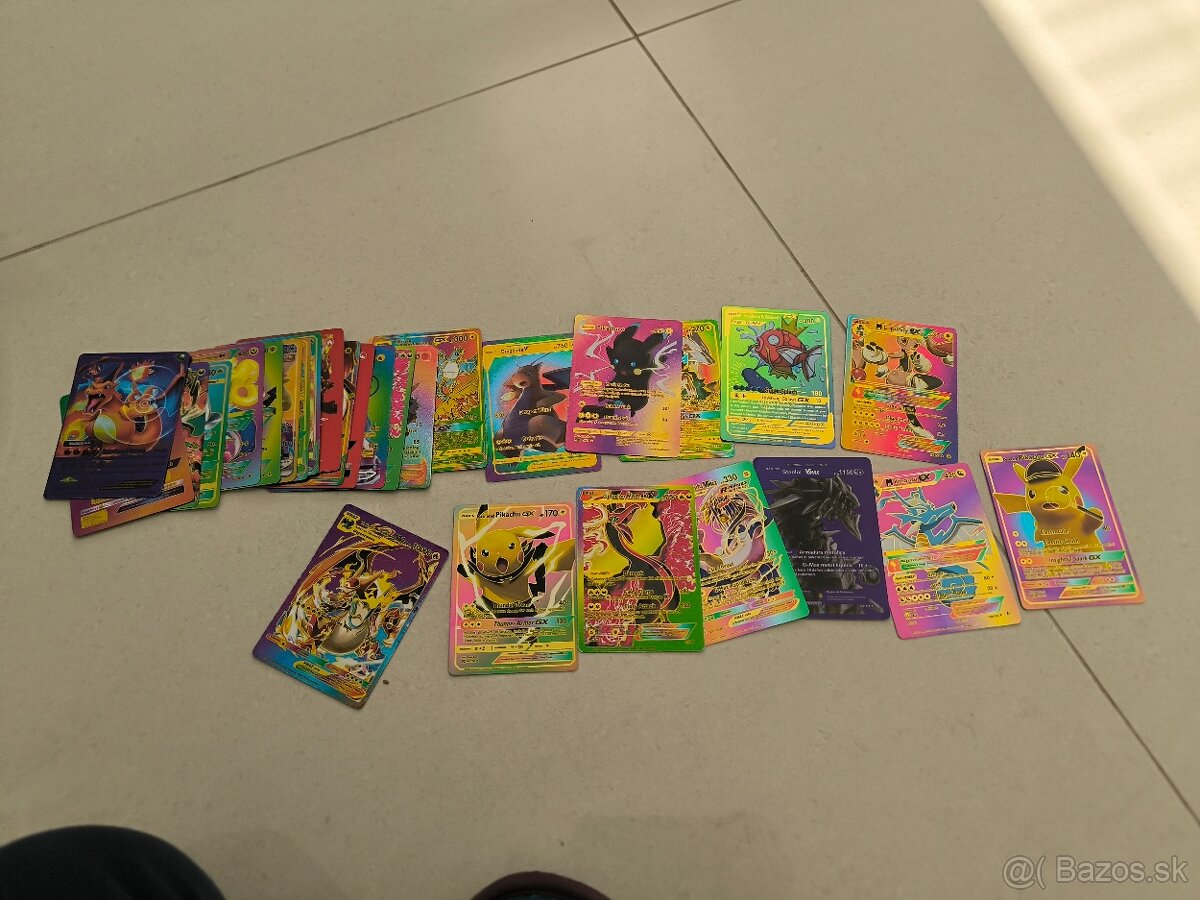 Pokémon karty farebné 35ks