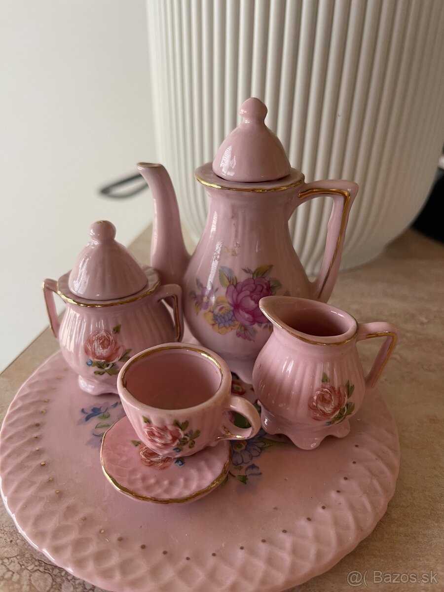 Mini porcelán ružový