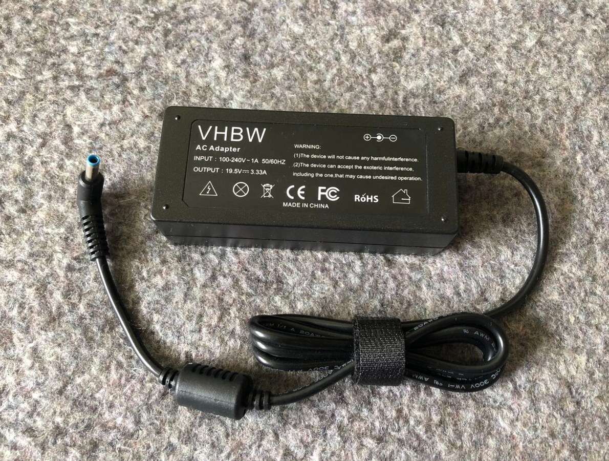 Nabíjačka na notebook HP 19,5V 3,33A 4,62A modrá tenká .