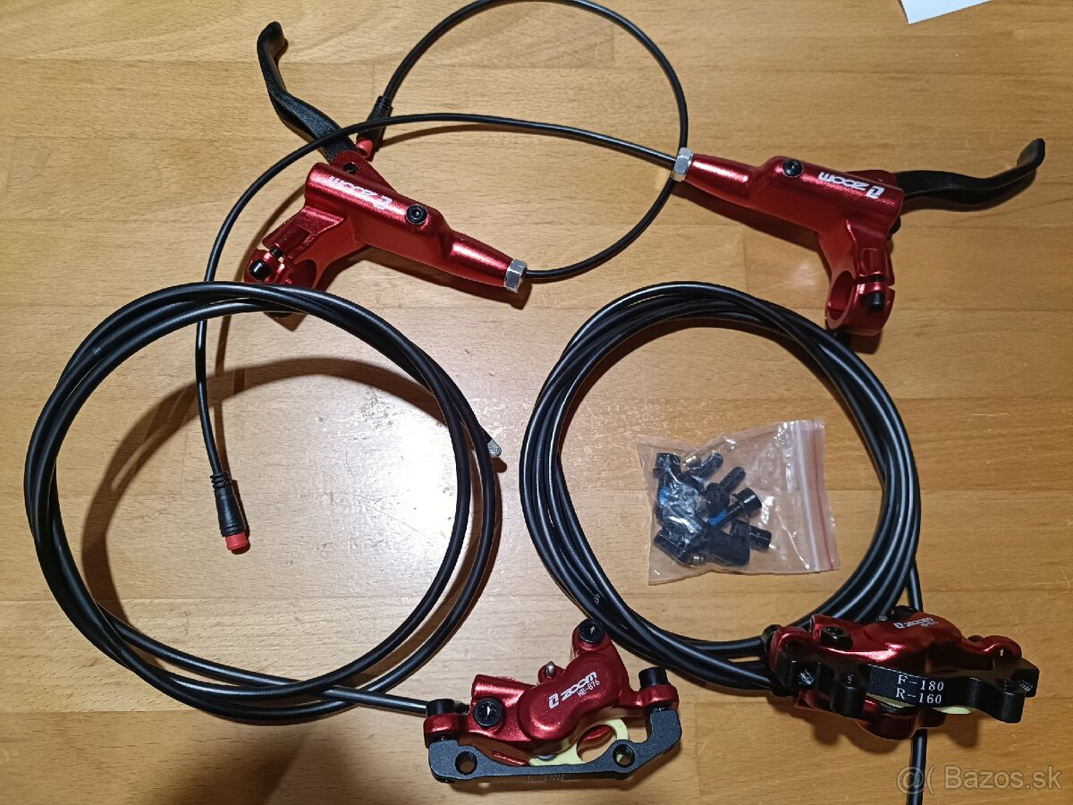 Štvorpiestove kotúčové hydraulické brzdy Zoom