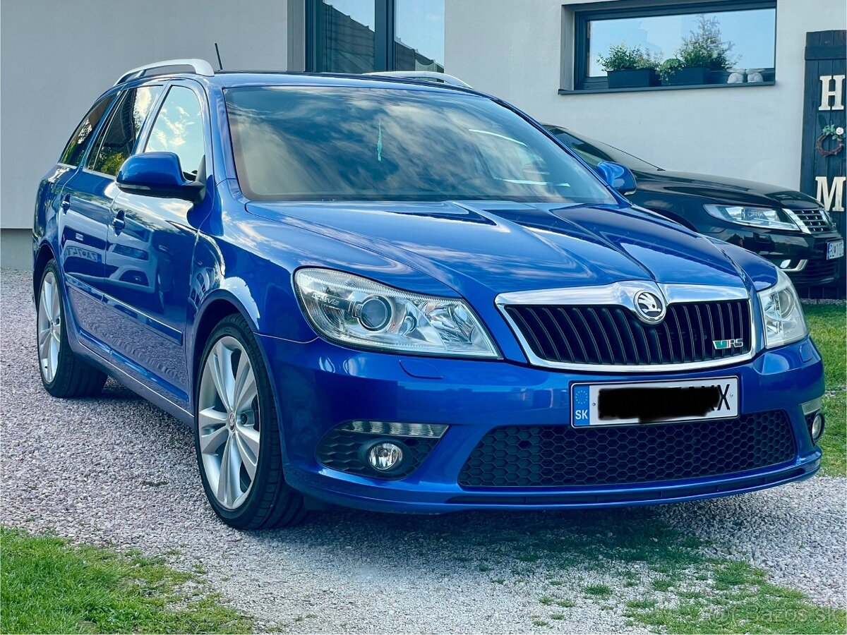 ŠKODA OCTAVIA 2 RS DSG 2,0 tdi 125 kw Race Blue WEBASTO
