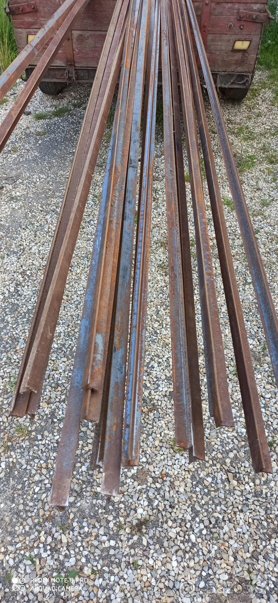 Predám T-profil 26 mm x 25 mm x 6000 mm oceľ, železo