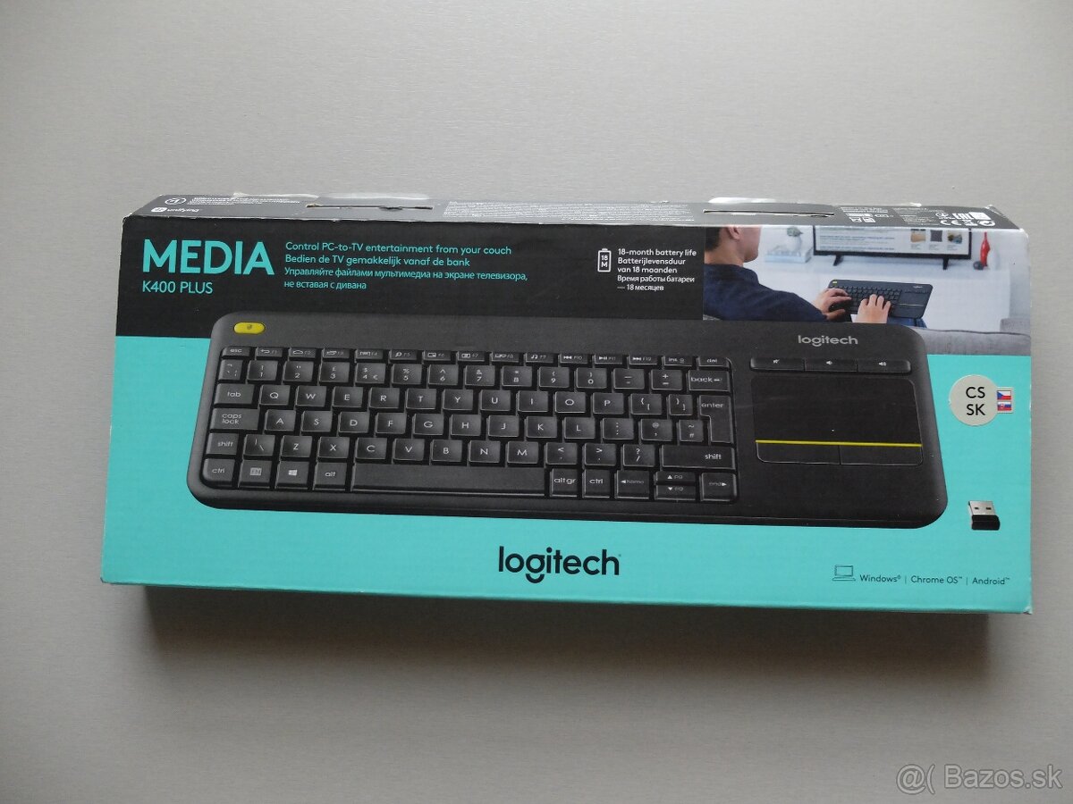 Klávesnica K400 plus Nová