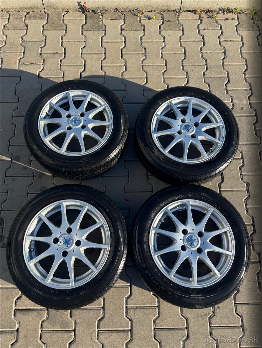 Hliníkové disky DEZENT 4x108 R15 + letné pneumatiky