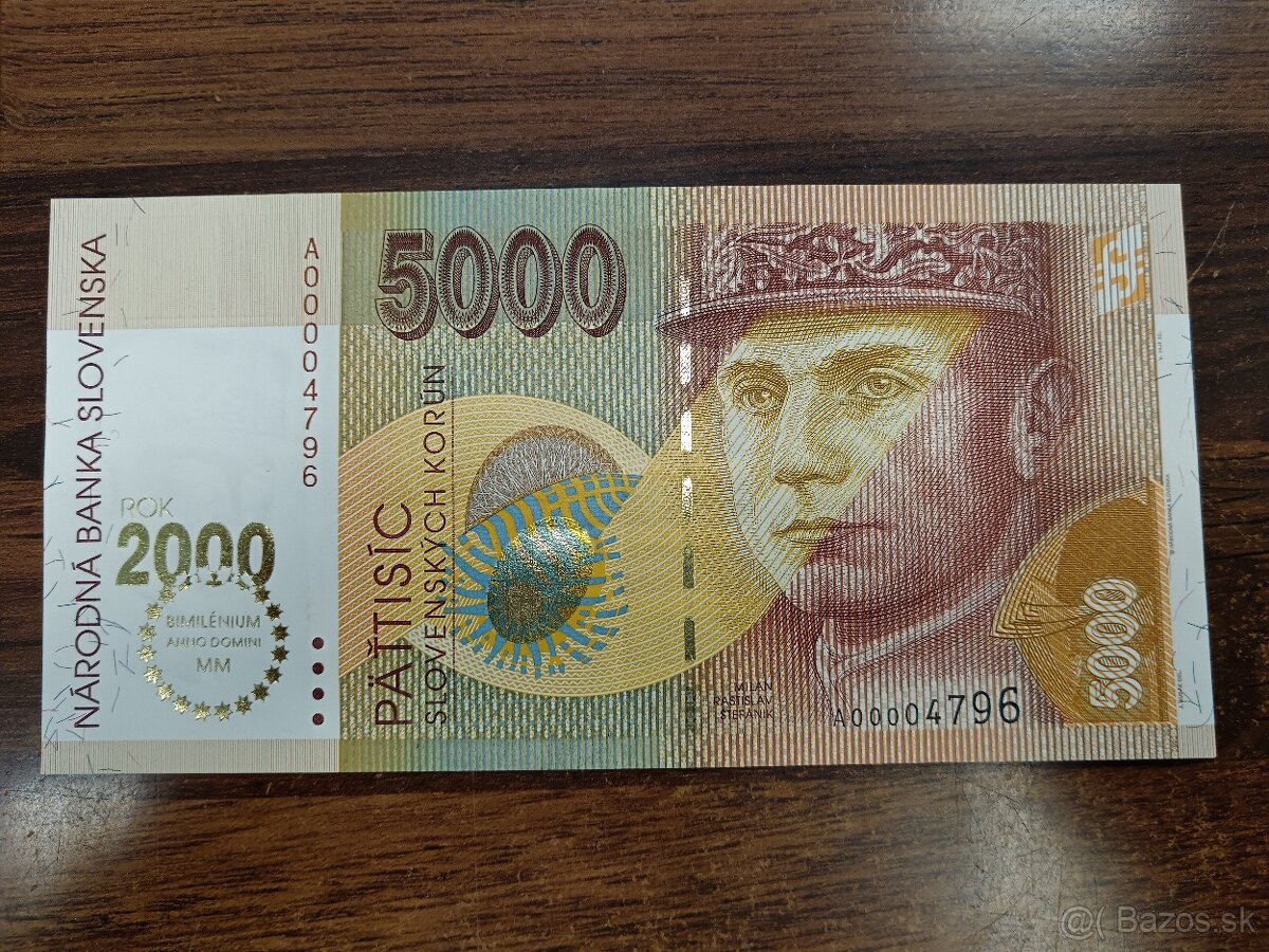 BIMILÉNIUM 2000 BANKOVKY SR SADA