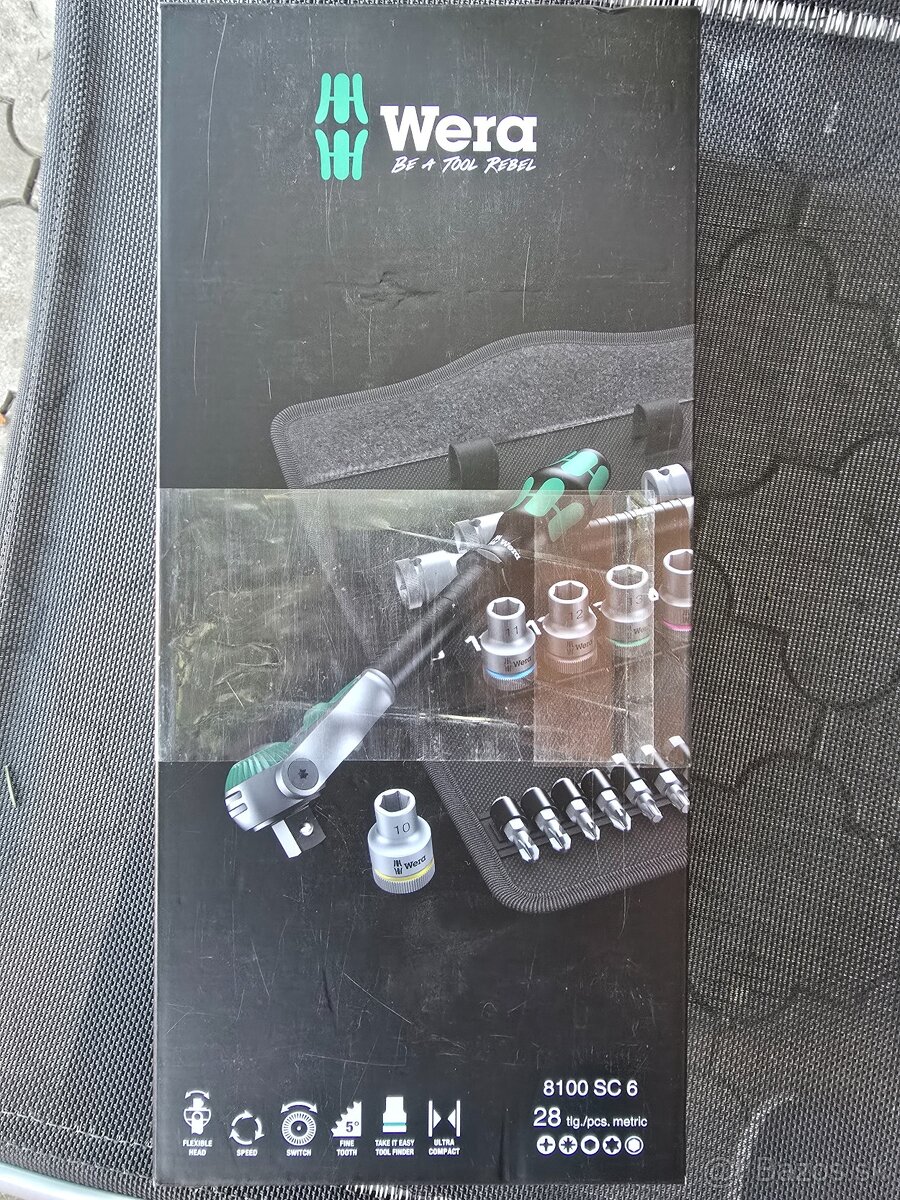 Predám gola sadu Wera 8100 SC6 28 DIELOV