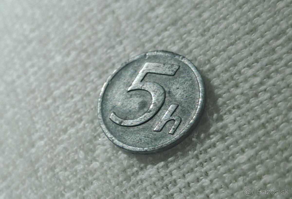 5 halier slovenský štát R 1942
