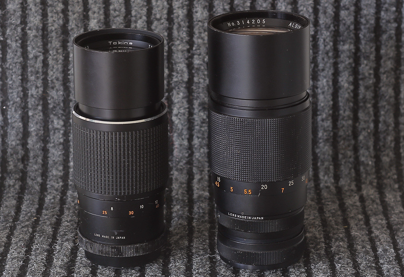 Objektívy M42 - 300 mm - Albinar /F5 a Tokina /F5,6