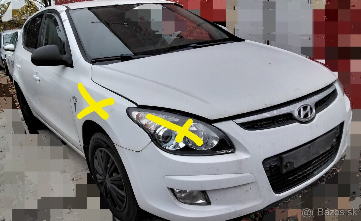 predám MOTOR G4FA HYUNDAI i30 1.4i 2009 KAPOTA, ZADNÉ SVETLO