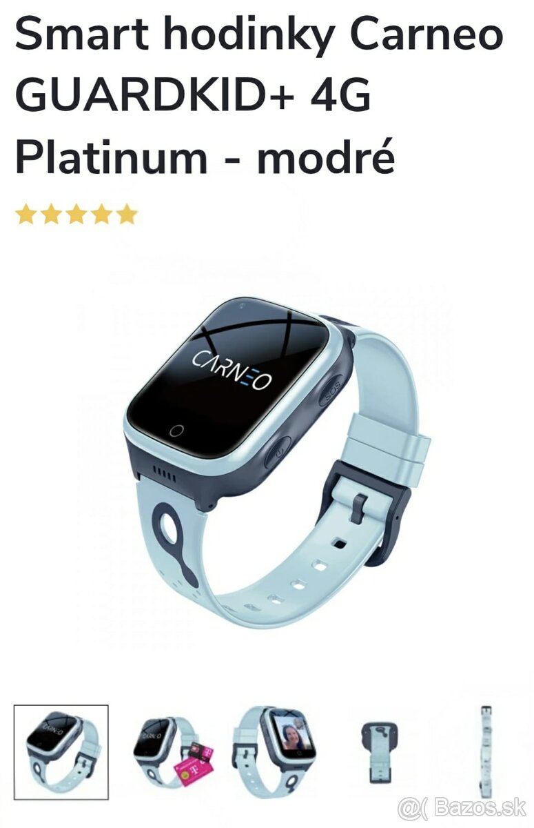 Carneo GuardKid+ 4G Platinum (Modrá-Tyrkysová)