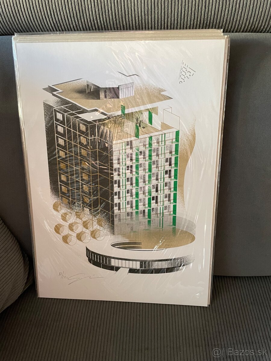 Predám grafiku Čierne diery Hostinského