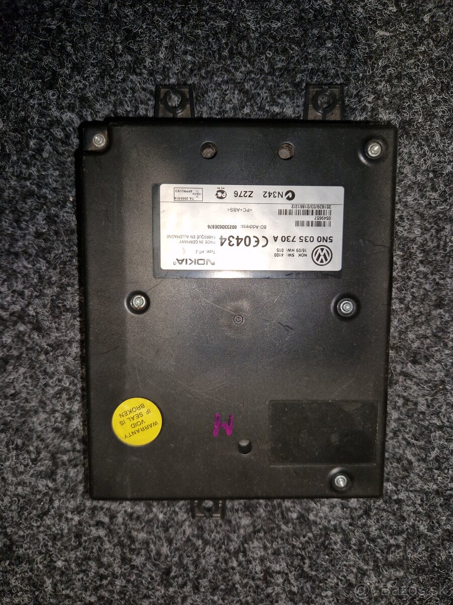 RJ bluetooth Škoda, VW