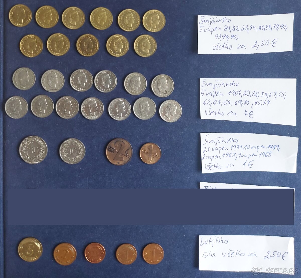 Zbierka mincí -  svetové mince