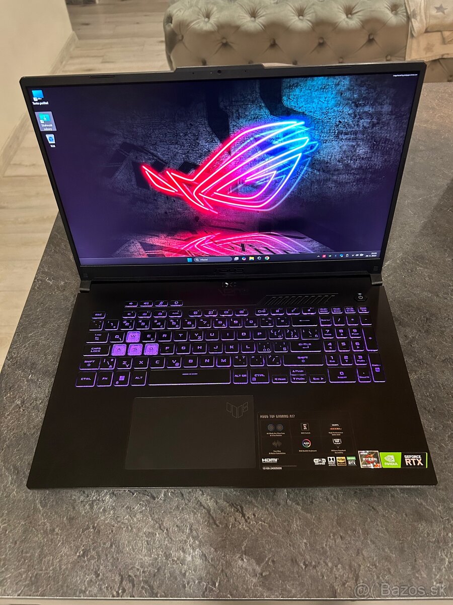Asus TUF 17,3"/2k/240Hz, 6800H, RTX 3070, 32GB DDR5...