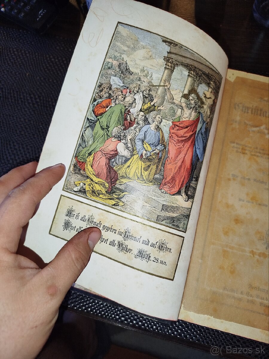 Stara kniha Leonhard Goffine z roku 1921