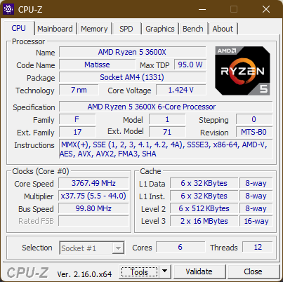 AMD Ryzen 5 3600X