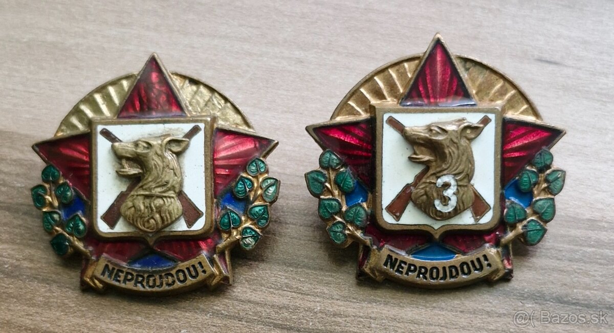 Odznaky- pohraničná stráž