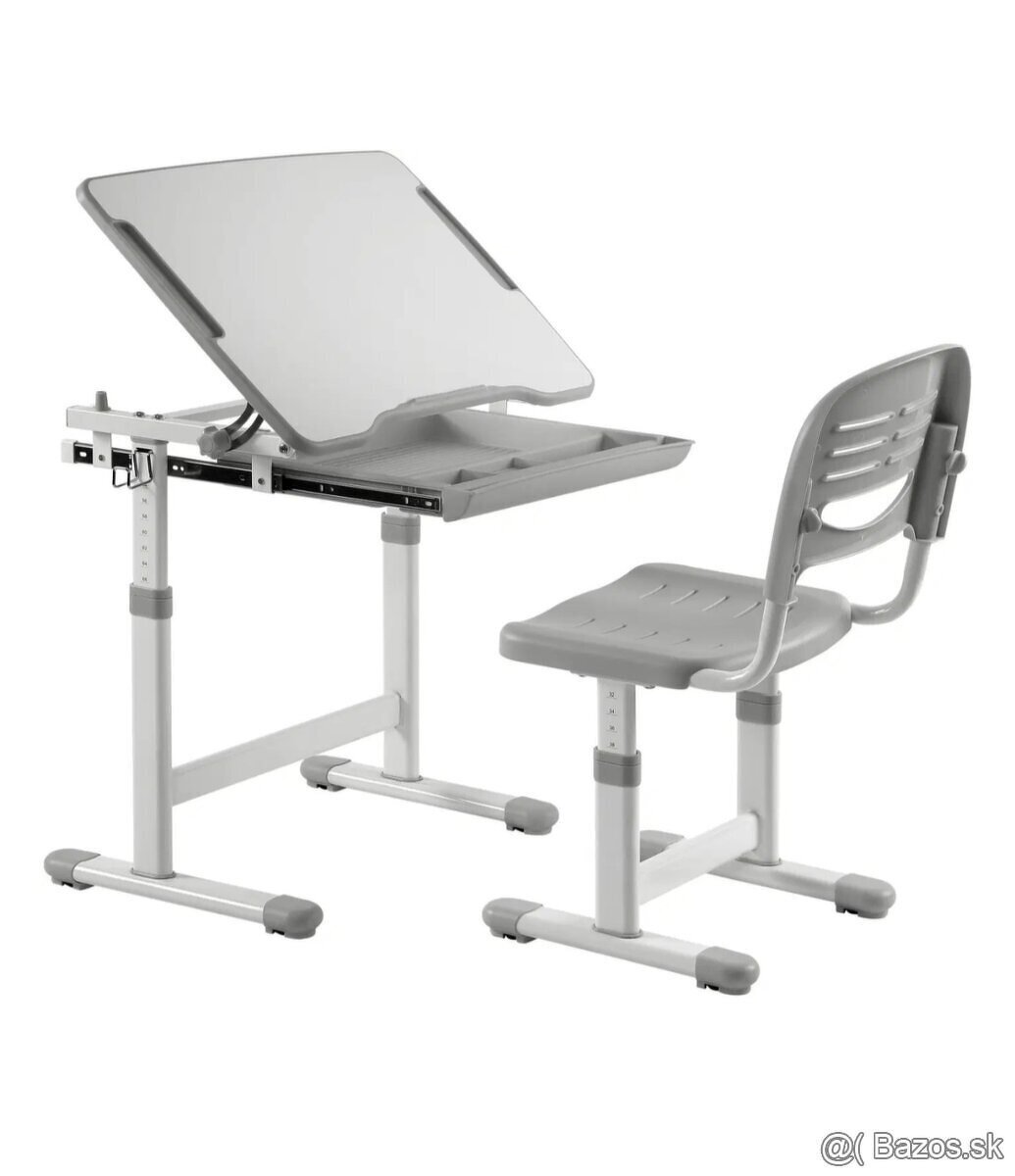 Rastúci písací stôl pre deti, v top stave