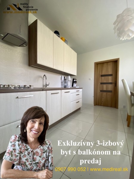 EXKLUZÍVNY 3-IZBOVÝ BYT S BALKÓNOM