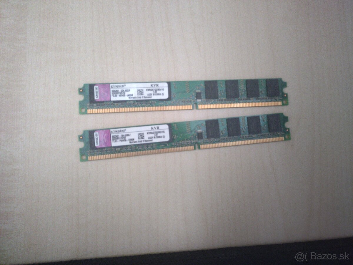 Kingston DDR2 667MHz nizkoprofilovy 2 x 1 GB
