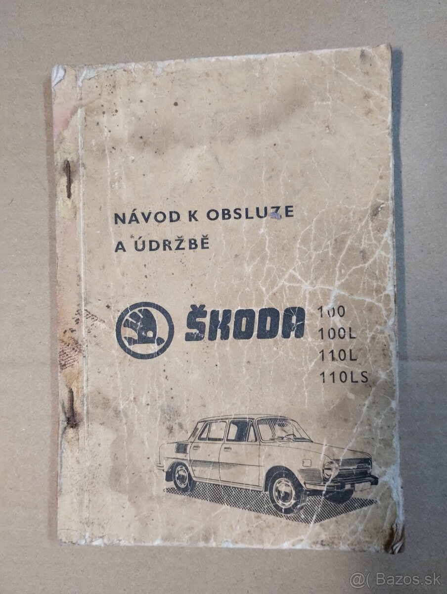 Škoda 100L,návod na obsluhu,katalog ND