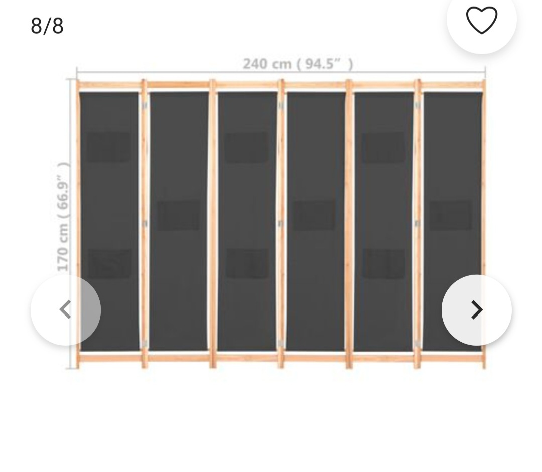 Nový paravan 240x170