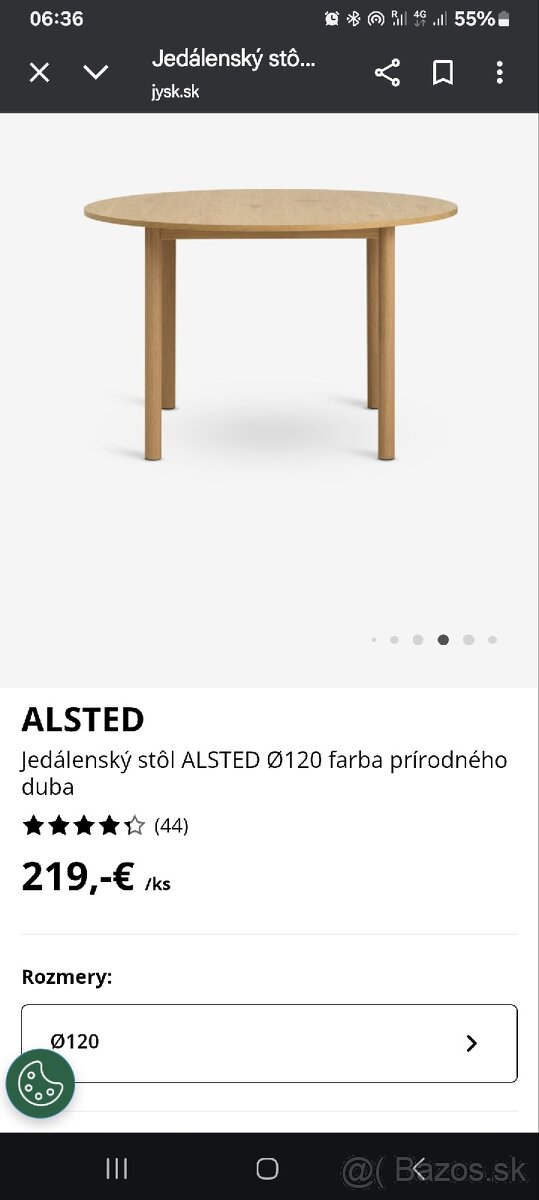 Predám jedálenský stôl.