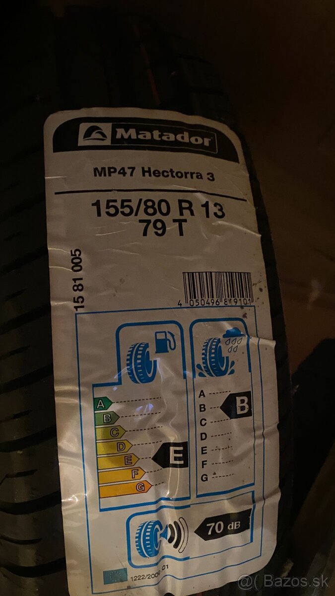 Nove 2ks pneu MATADOR 155/80 R13