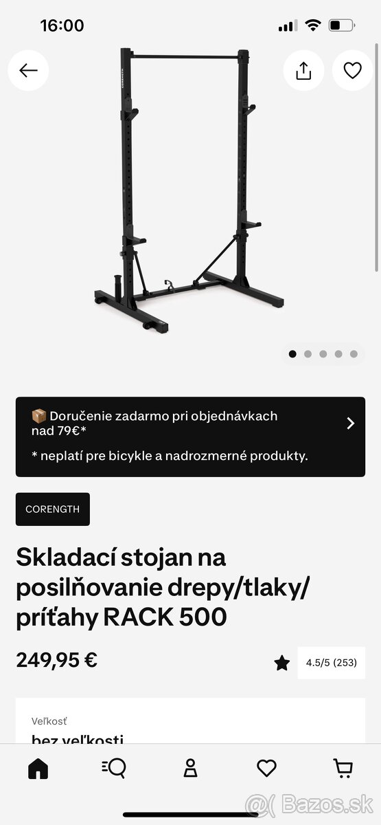 Stojan na drepy/posilňovanie