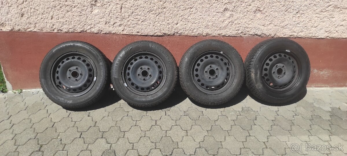 4x plechač + pneu zimne (škoda Octavia 2)
