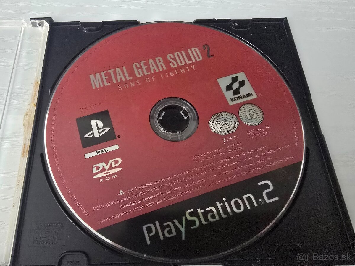 Metal Gear Solid 2 na ps2 10e