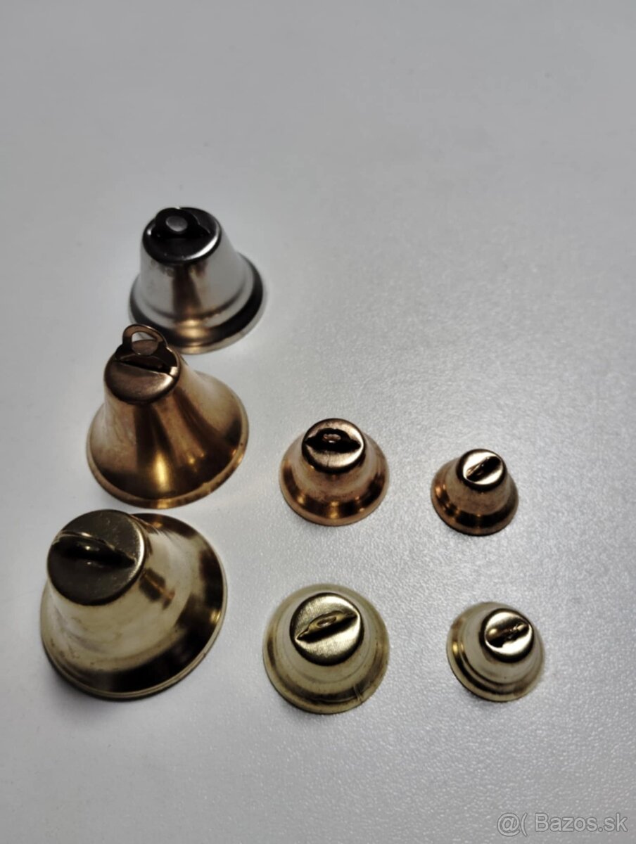 Kovové vianočné zvončeky