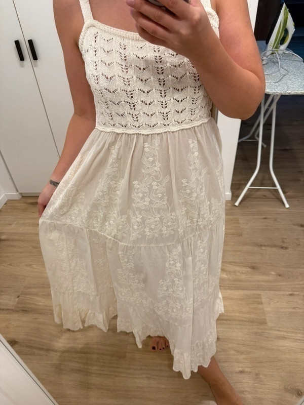 Nové hačkované/čipkované dámske šaty ZARA