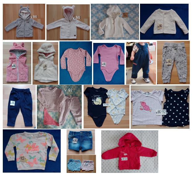Oblečenie pre dievčatko v. 86-98